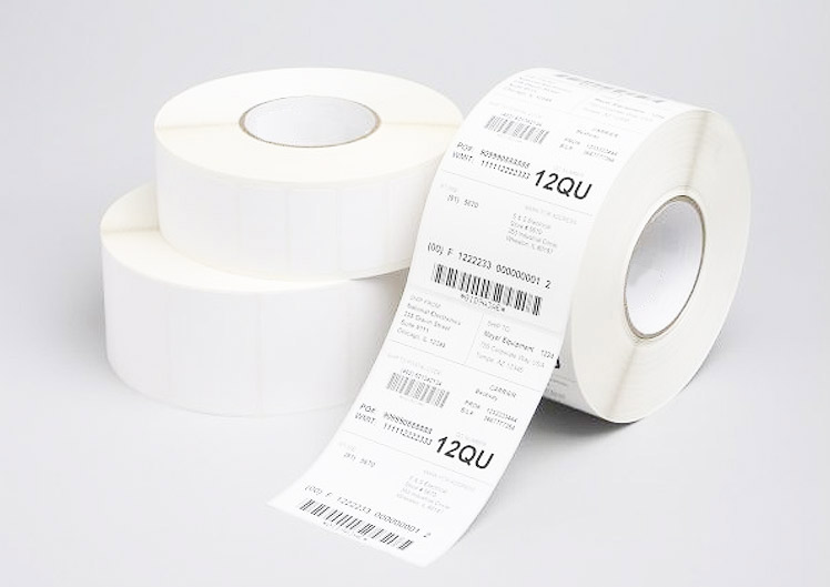 Etiquetas adhesivas térmicas en rollo